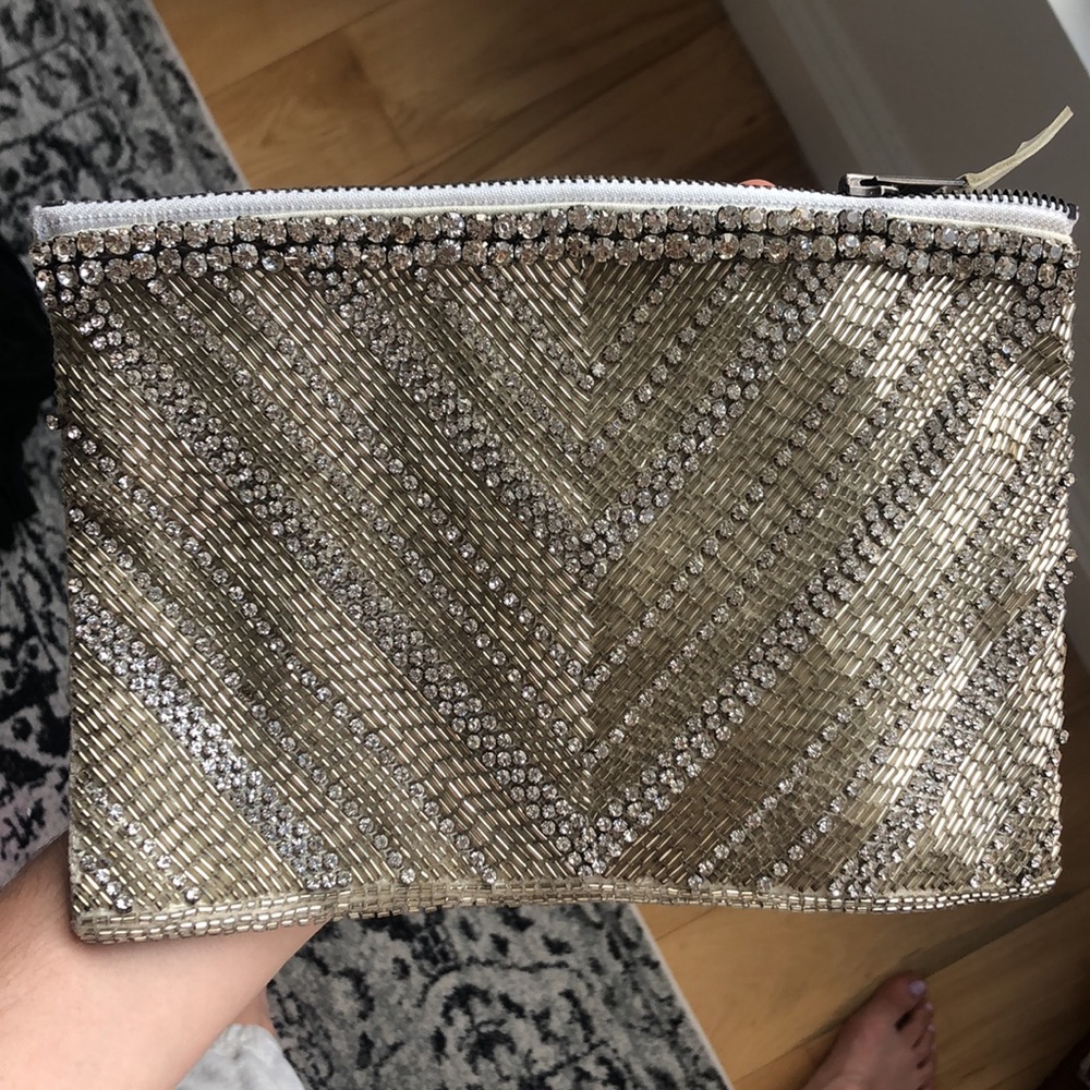 BHLDN diamond beam clutch for weddings and events